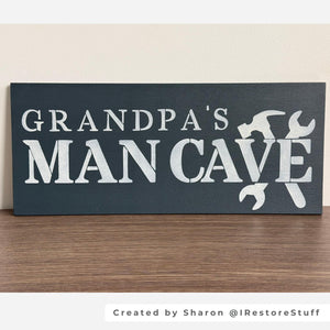 Man Cave Stencil Set-Fathers Day-Essential Stencil
