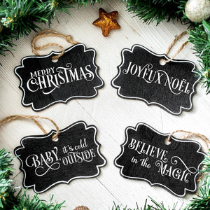 Holiday Script Christmas Stencil Set-Christmas-Essential Stencil