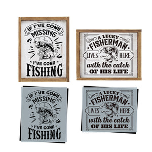 Fisherman Stencil Set | 2pk-Essential Stencil