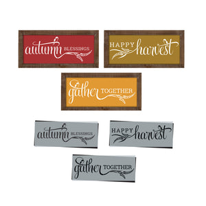 Autumn, Harvest, & Gather Stencil Set (3 Pack)-Fall-Essential Stencil
