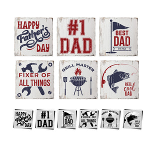 Dad Life Mini Stencil 6pk-Fathers Day-Essential Stencil