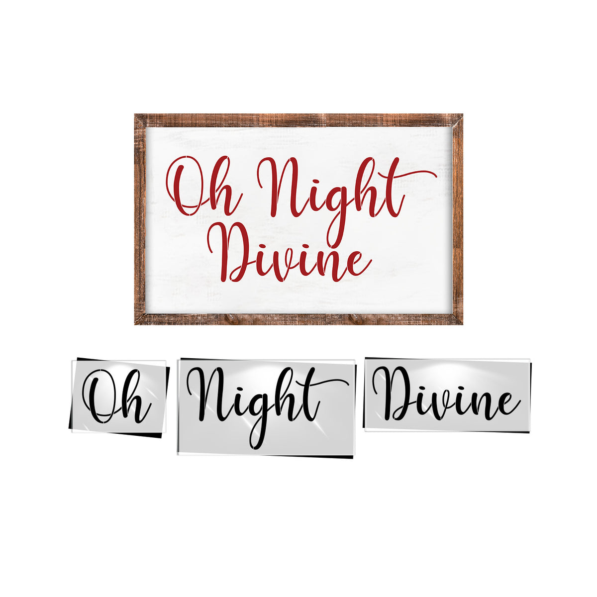 Oh Night Divine Stencil Set (3 pack)-Christmas-Essential Stencil
