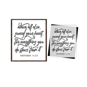 Proverbs 4:23 Sign Stencil-Summer-Essential Stencil