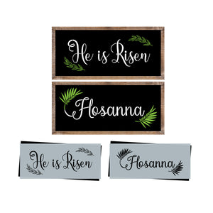 Hosanna & He is Risen Sign Stencils (2 Pack)-Spring-Essential Stencil