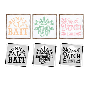 Bunny Bait Mini Stencil Set (3 Pack)-Easter-Essential Stencil