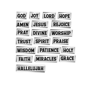 Faith 1 Inch Words-Easter-Essential Stencil
