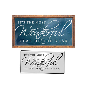 Most Wonderful Time of the Year Stencil-Christmas-Essential Stencil