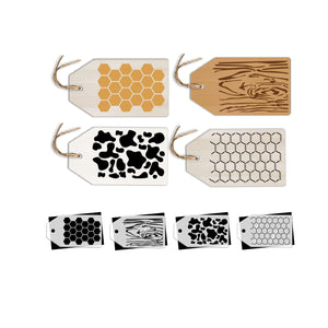 Farm Patterns 3.5x6 4pk-Farm-Essential Stencil