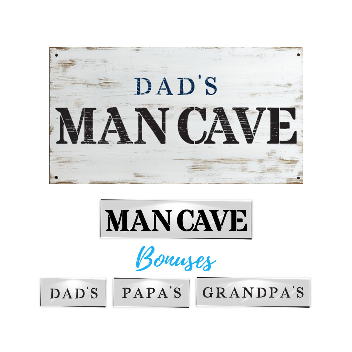 Man Cave Stencil Set-Fathers Day-Essential Stencil