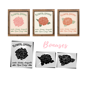 Flower Shoppe Stencil-Spring-Essential Stencil