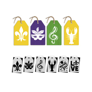 Mardi Gras Mini Tag Stencils (6 Pack)-Mardi Gras-Essential Stencil
