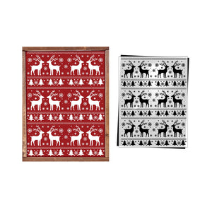 Nordic Christmas Pattern Stencil-Christmas-Essential Stencil