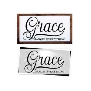 Grace Changes Everything 16x8 Stencil-Scripture-Essential Stencil