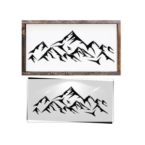 Mountains Stencil-Fathers Day-Essential Stencil