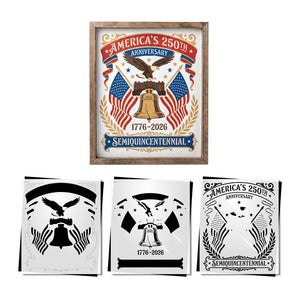America's Semiquincentennial-Patriotic-Essential Stencil