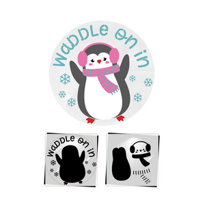 Waddle on in Door Hanger Stencil-Christmas-Essential Stencil