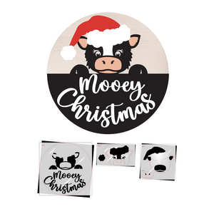 Mooey Christmas Door Hanger Stencil-Christmas-Essential Stencil
