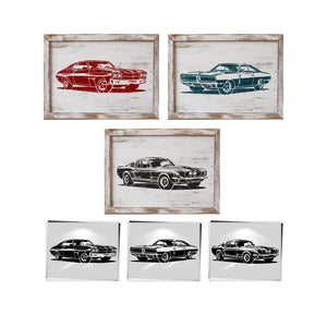 Muscle Cars Stencil 3pk-Fathers Day-Essential Stencil