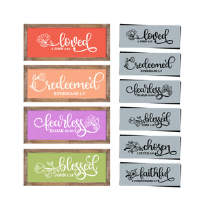 Words of Faith Stencils (6 Pack)-Spring-Essential Stencil