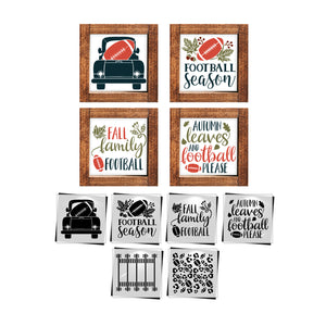 Fall Football Sayings Stencil Set (6pk)-Fall-Essential Stencil