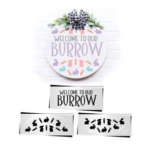 Welcome to our Burrow Door Hanger Stencil-Spring-Essential Stencil