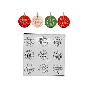 Holiday Christmas Ornament Stencil