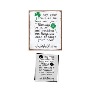 Irish Blessing & Happiness Stencil-St. Patricks Day-Essential Stencil
