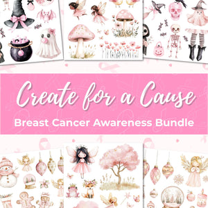 Create for a Cause: π Breast Cancer Awareness Bundle-Breast Cancer Awareness-Essential Stencil