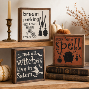 Broom Parking Stencil Set