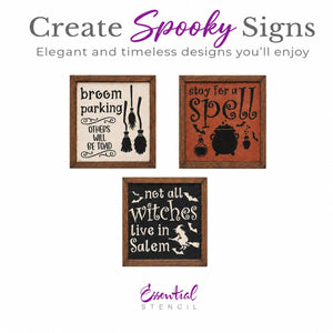 Broom Parking Stencil Set-Halloween-Essential Stencil