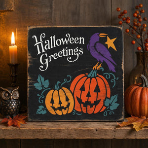 Primitive Halloween Stencil Set-Halloween-Essential Stencil