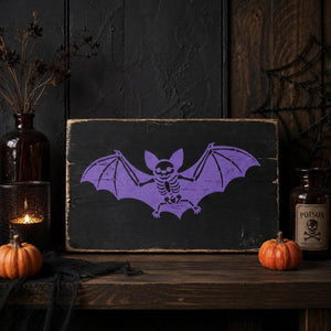 Bat, Cat & Raven Skeleton Stencil-Halloween-Essential Stencil