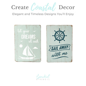 Sail Away Stencil Set (2pk)-Coastal-Essential Stencil