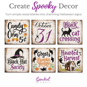 Farmhouse Halloween Stencil Set