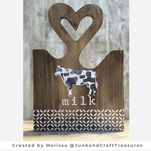 Eggs. Bacon. Milk. Mini Sign Stencils (3 Pack)-Farm-Essential Stencil