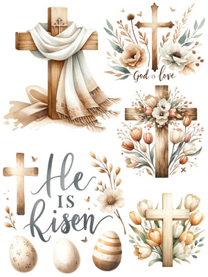 Easter 2025 Rub-On Transfer Bundle-Easter-Essential Stencil