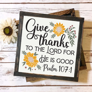 Give thanks to the Lord Scripture Stencil-Stencil-Essential Stencil