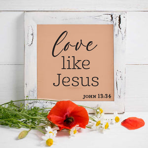 Love like Jesus Mini Sign Stencils (6 Pack) + Bonus-Valentine-Essential Stencil