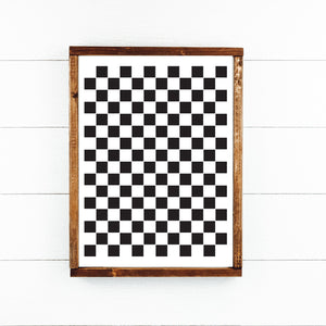 Checker Pattern Stencil + Bonus-Pattern-Essential Stencil