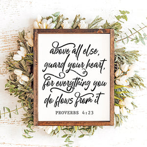 Proverbs 4:23 Sign Stencil-Summer-Essential Stencil