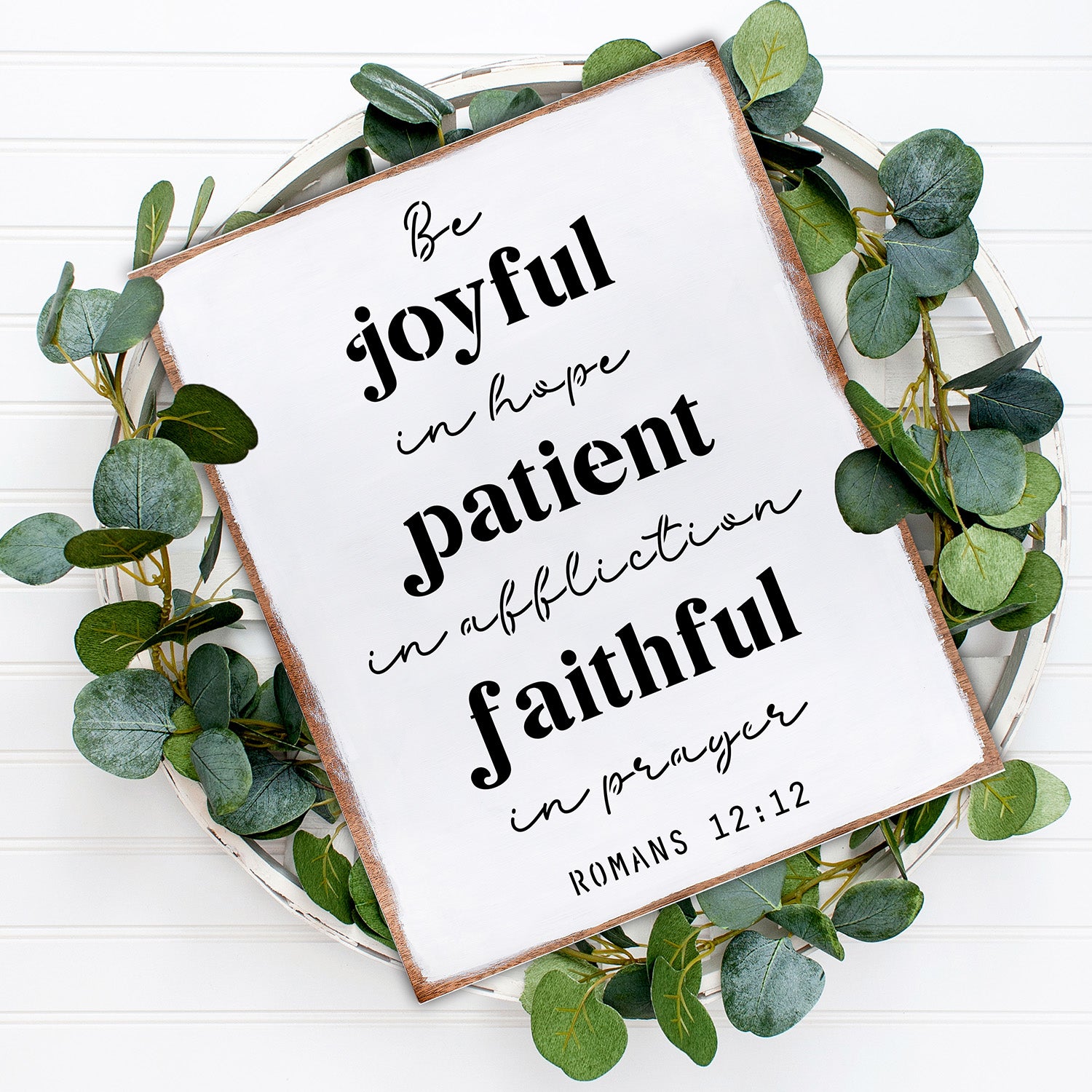 Romans 12:12 Sign Stencil-Summer-Essential Stencil