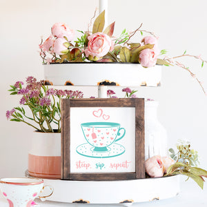 My Cup of Tea Mini Sign Stencil (3pk)-Mother's Day-Essential Stencil