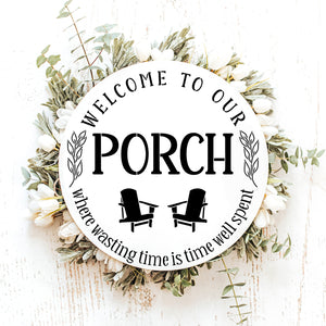 Welcome to our Porch Door Hanger Stencil-Summer-Essential Stencil