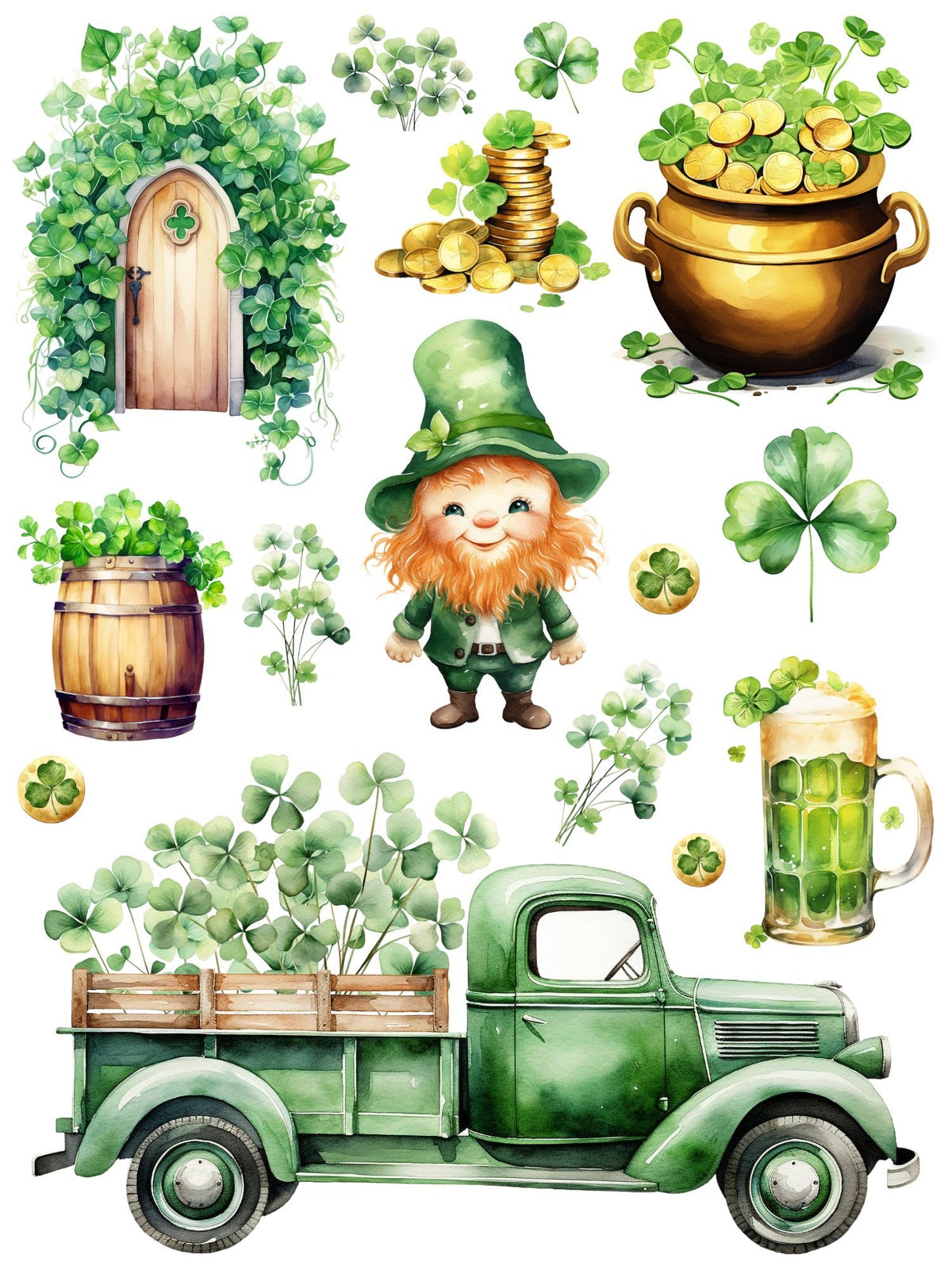 Luck of the Irish Rub-on Transfer Set-Rub-on Transfer-Essential Stencil