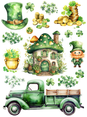 Luck of the Irish Rub-on Transfer Set-Rub-on Transfer-Essential Stencil