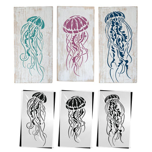 Jellyfish Mini Stencil Set (3pk)-Coastal-Essential Stencil