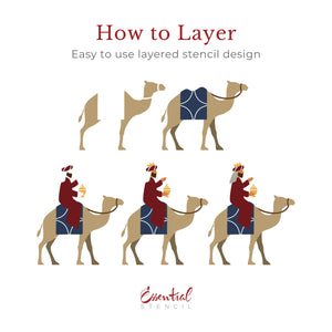 Three Wise Men Stencil-Christmas-Essential Stencil