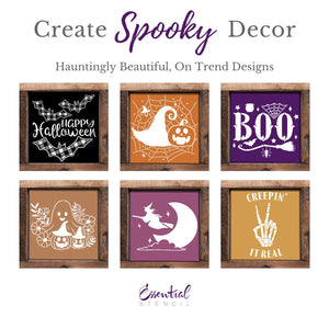 Delightfully Spooky Mini Stencil (6 Pack)-Halloween-Essential Stencil
