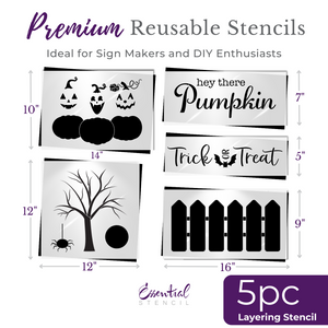 Halloween Picket Fence Door Hanger-Fall-Essential Stencil