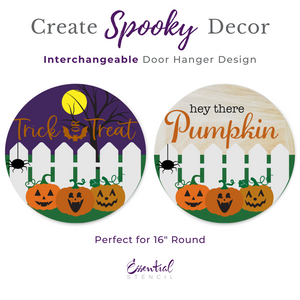 Halloween Picket Fence Door Hanger-Fall-Essential Stencil